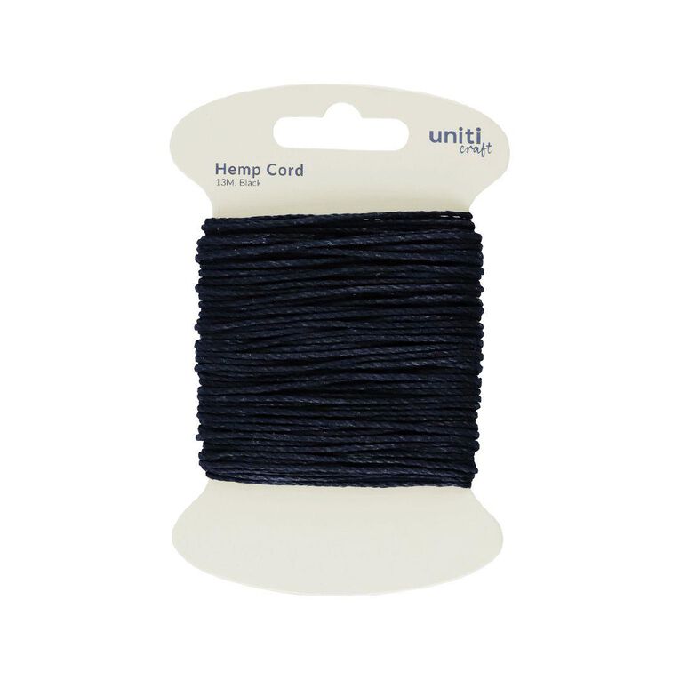 Uniti Hemp Cord 13m Black