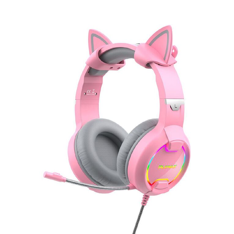 Playmax Pink Taboo Cat Headphones