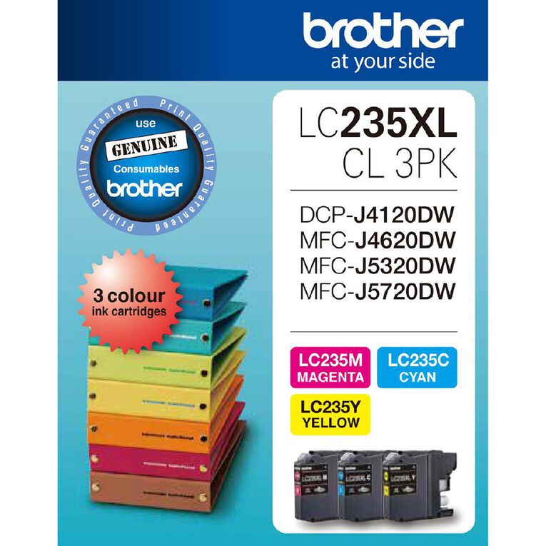 Brother Ink LC235XL Colour 3 Pack 1200 pages