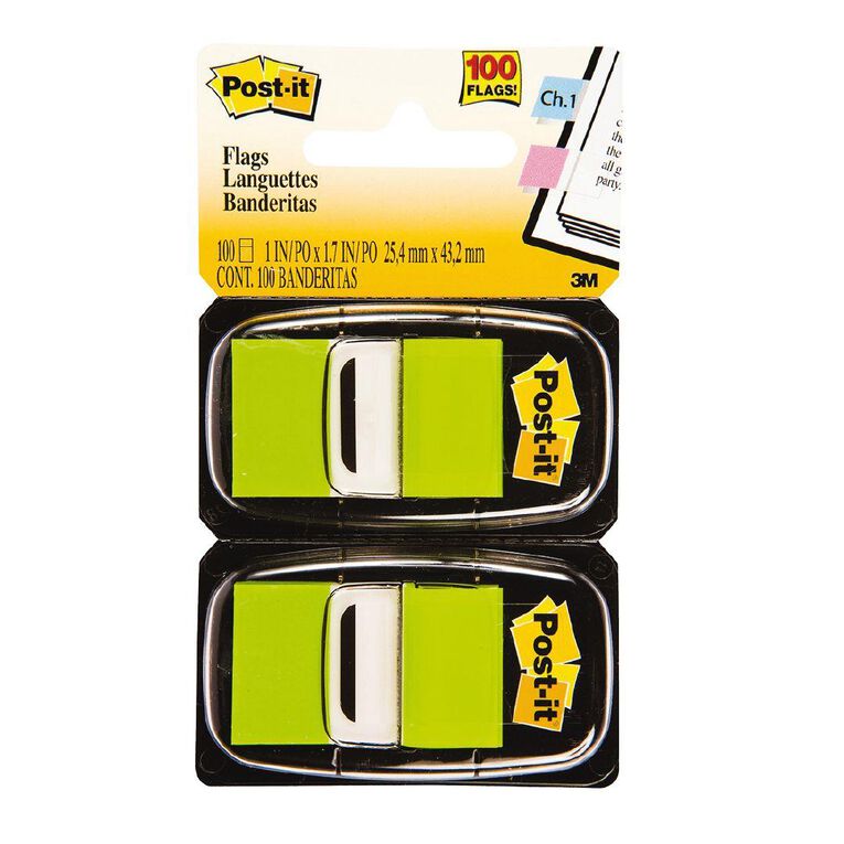 Post-It Flags 2 Pack Bright Green Mid