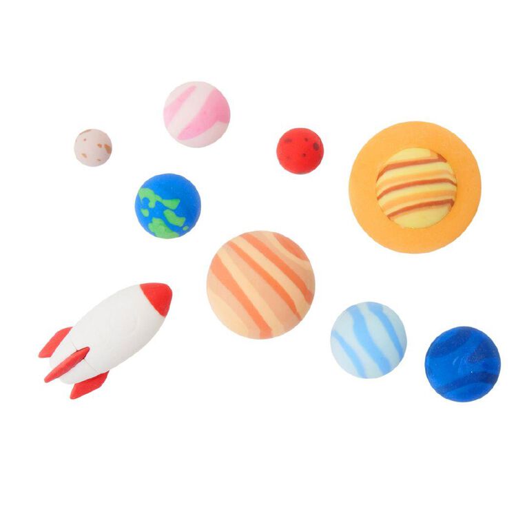 Legami Set of 9 Erasers Solar System