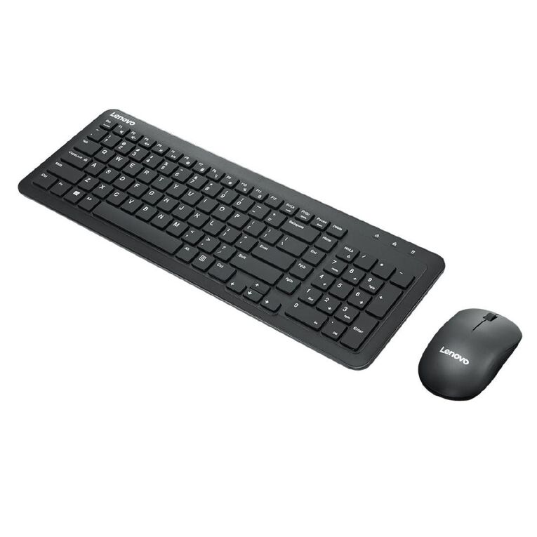 Lenovo 300 Wireless Combo Keyboard And Mouse Black