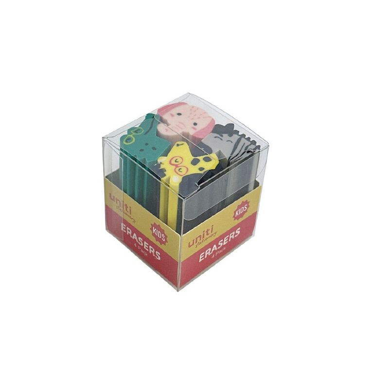 Uniti Kids Mini Eraser Set 4 Pack