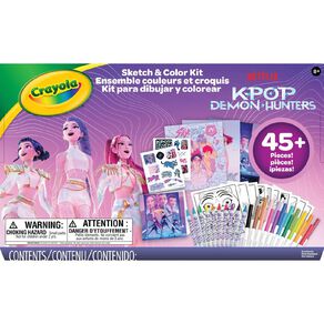Crayola K-Pop Demon Hunters Sketch and Colour Kit