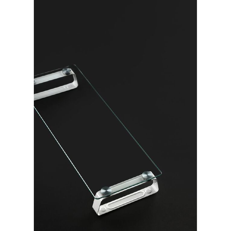 Bracom Universal Tabletop Monitor Riser Glass Top