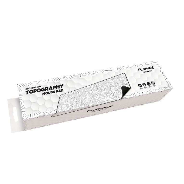 Playmax Topography X2 Mouse Mat White