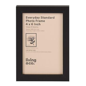 Living & Co Everyday Standard Photo Frame Black 4in x 6in