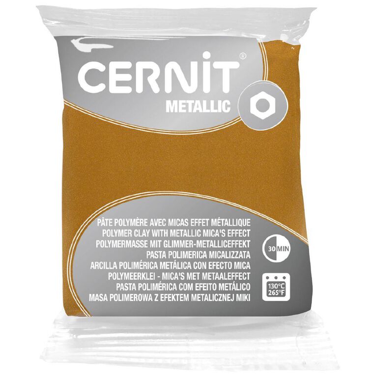 Cernit Polymer Clay Metallic 56g Gold Gold