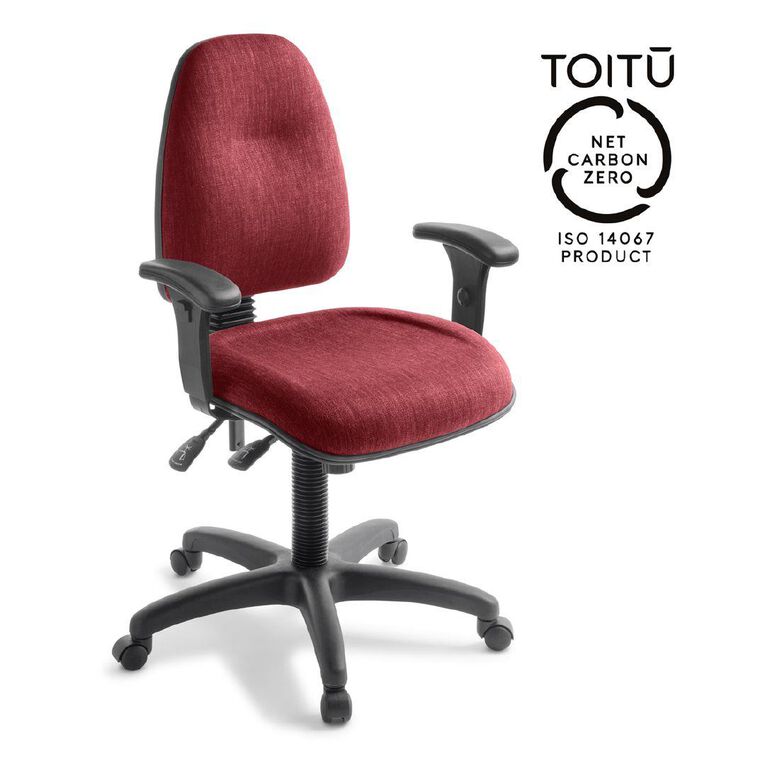 Eden Spectrum Deluxe 3 Highback Ergonomic Chair with Arms Bordeaux