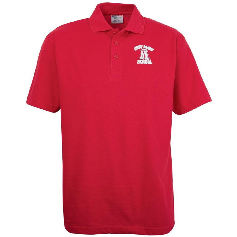 Schooltex Greymouth Main School Short Sleeve Polo with Transfer