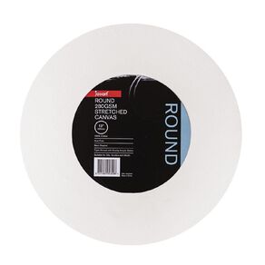 Jasart Round Canvas White 12 inch