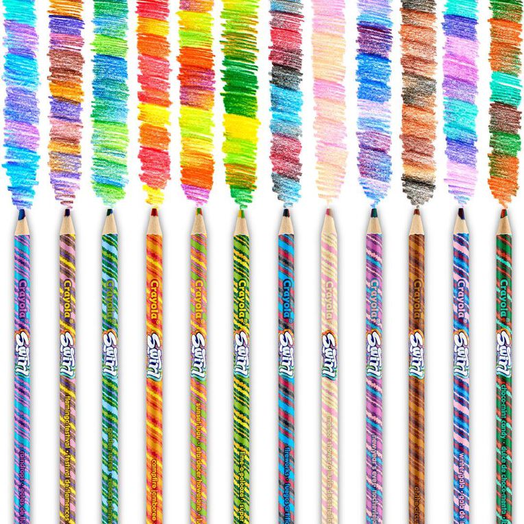 Crayola Swirls Colored Pencils 12 Pack