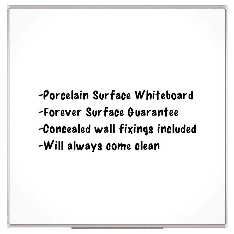 Boyd Visuals Porcelain Whiteboard 900 x 900mm White