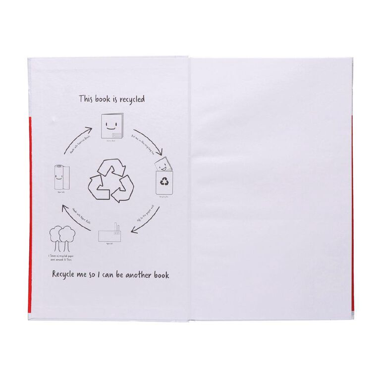 WS Exercise Book 2B6 7mm Ruled Hardcover 94 Leaf Red