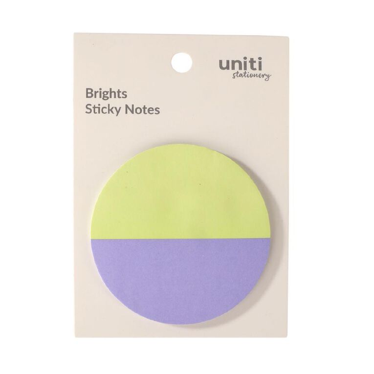 Uniti Stationery Brights Multi Coloured Circle Sticky Notes