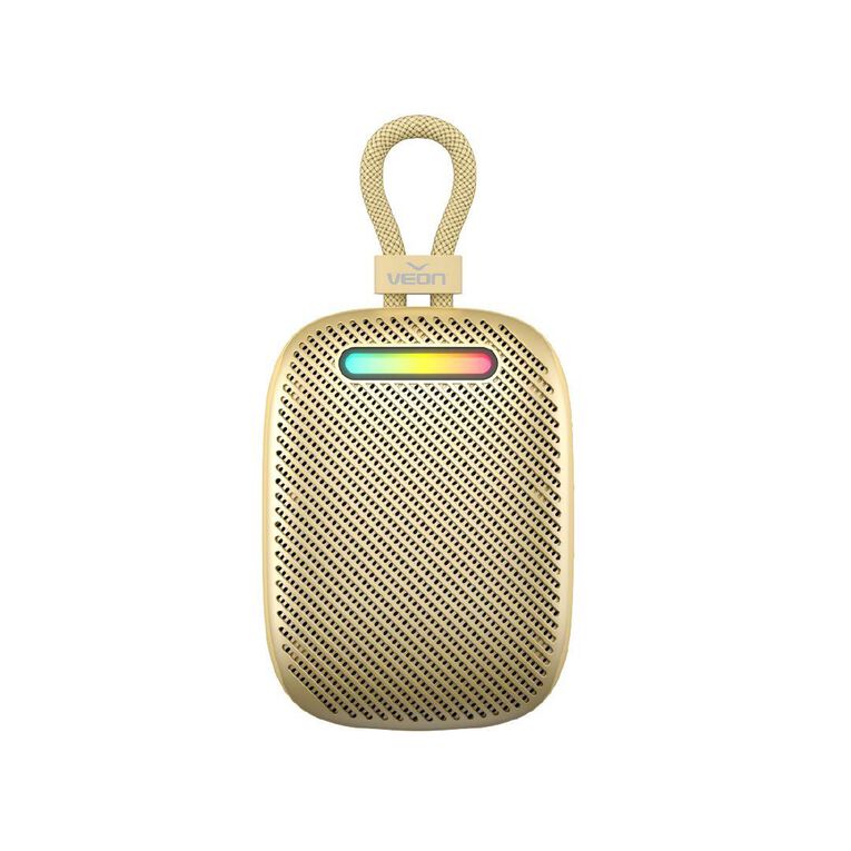 Veon IPX6 Waterproof Portable Speaker VNSK931BTGLD Gold