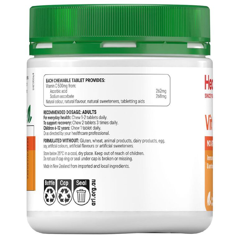 Healtheries Vitamin C 500mg Tablets Value Pack 200 Pack