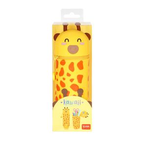 Legami 2-in-1 Silicone Pencil Case Kawaii Giraffe