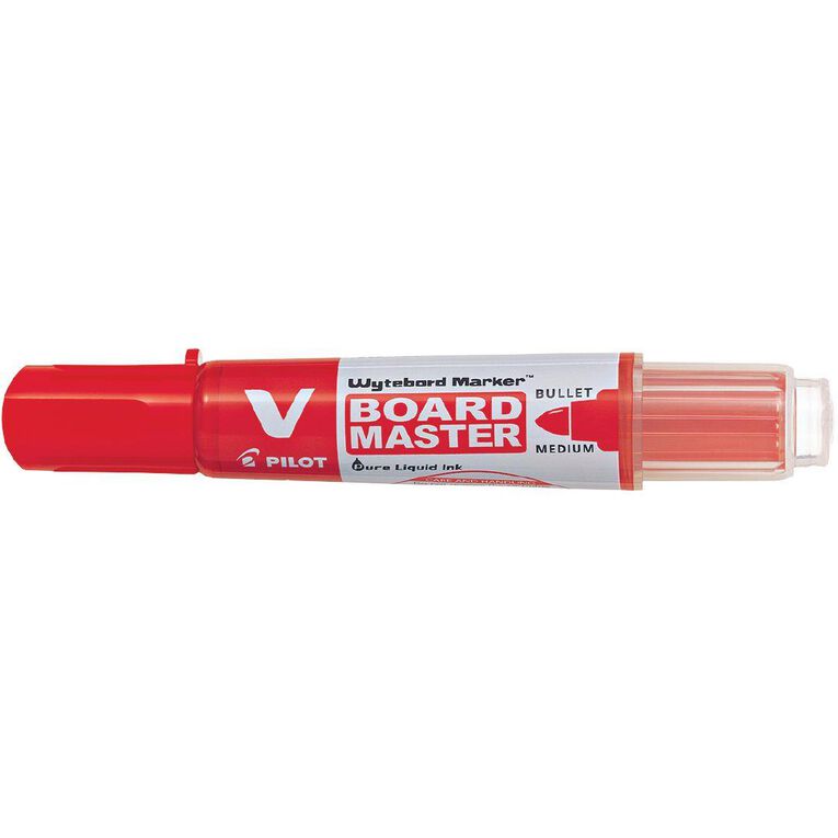 Pilot-BeGreen V Board Whiteboard Marker Bullet Red Mid