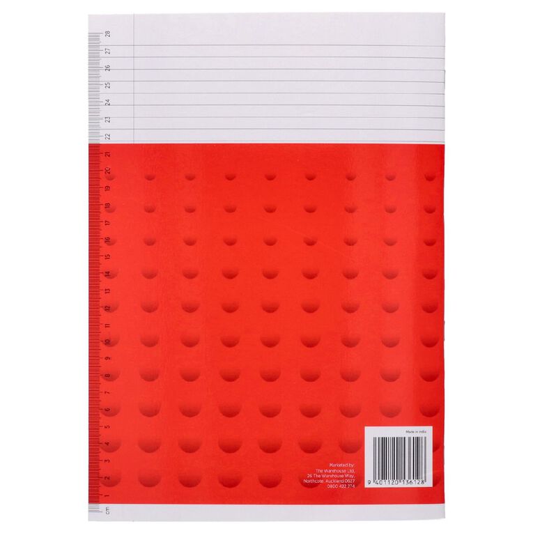 WS Exercise Book 1B8 Plus 7mm Ruled 36 Leaf Red