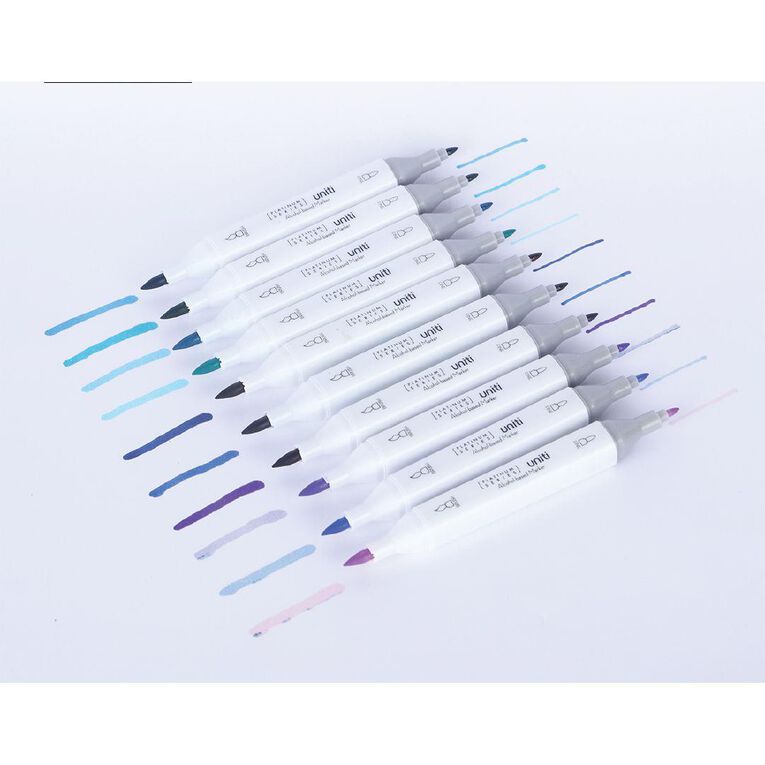 Uniti Dual Ended Artist Markers 80 Pack Assorted