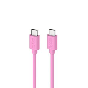 Moki USB-C to USB-C SynCharge Cable 1m - Soft Pink