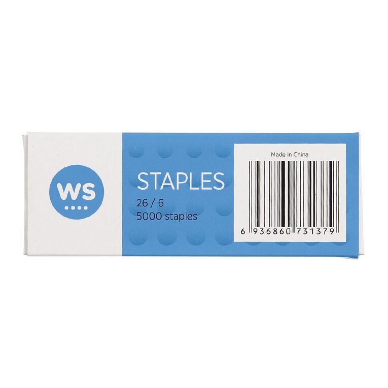 WS Staples 26/6 5000 Pack