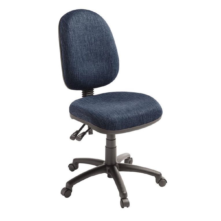 Eden Tag 3 Lever Highback Ergonomic Chair Navy