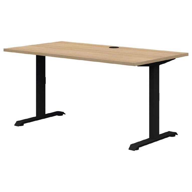 Rapid Fixed Height Desk 1800 x 800 Black