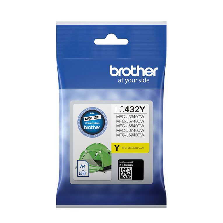 Brother LC432Y Ink 550 Pages Yellow