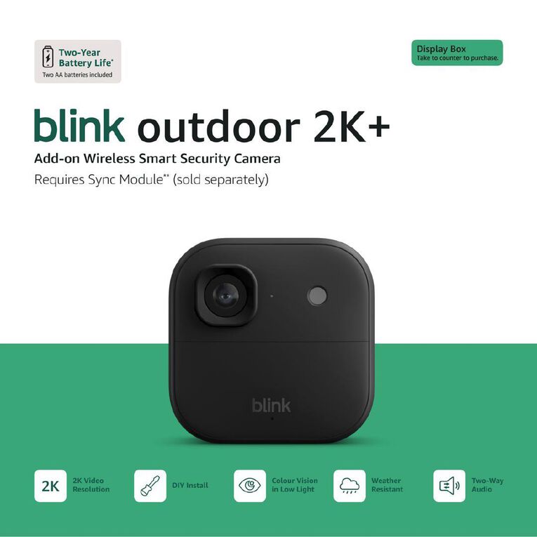 Blink Outdoor 2K+ Add-On Camera Black