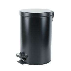 Living & Co Pedal Bin Black 12L