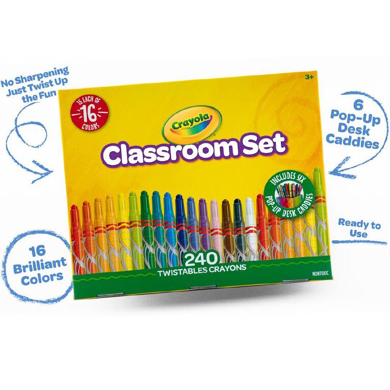 Crayola 240 Pack Twistable Crayon Classpack