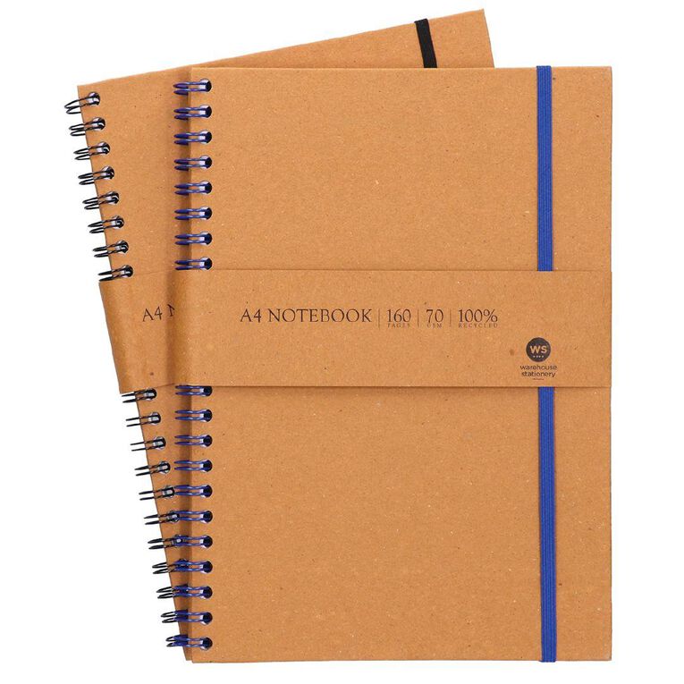 WS Notebook Wiro Kraft Brown Mid A4