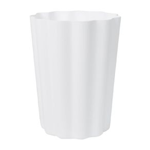 Living & Co Scollop Waste Paper Bin White