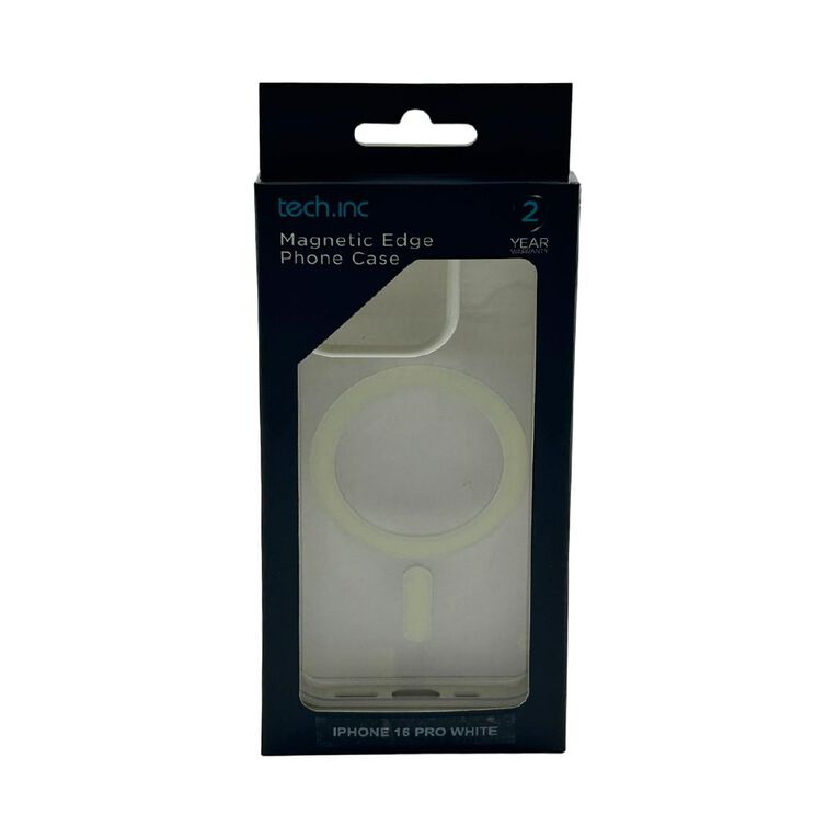 Tech.Inc Clear Magsafe Phone Case For iphone 16 Pro TI00131WH White