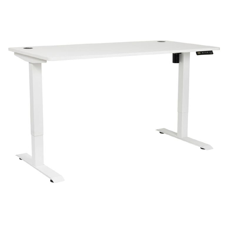 Jasper J Single Motor 3 Programmable Controller 1500mm Desk White/White