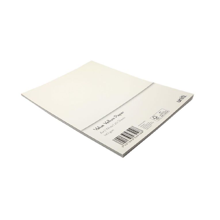 Uniti Value Paper Pack 20 Sheet Vellum A4