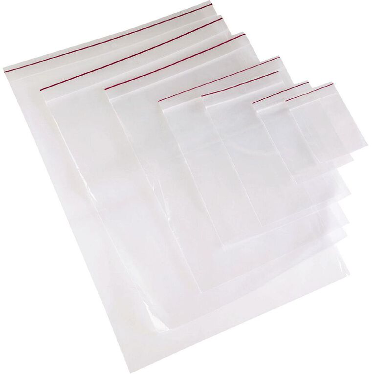 Esselte Zip Lock Bags 230mm x 305mm 25 Pack Clear