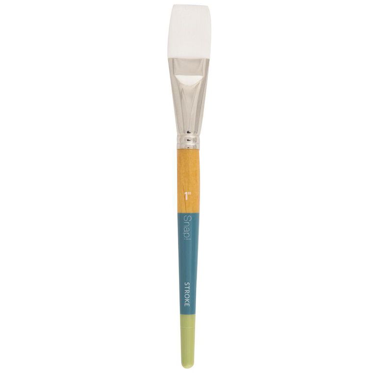 Princeton Snap Brush Short Handle Taklon Stroke 1 inch White