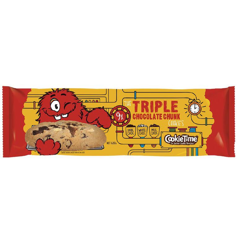 Cookie Time Triple Chocolate Cookies 9 Pack