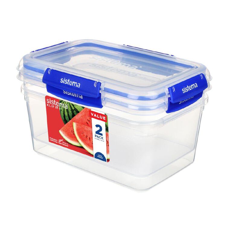 Sistema Klip It Plus 3.35L Rectangle 2 Pack
