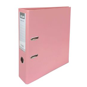 Ledah Pastels Lever Arch Pink A4