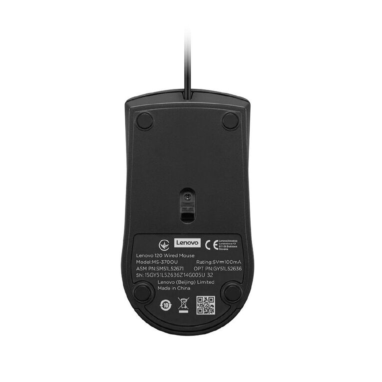 Lenovo 120 Wired Mouse Black