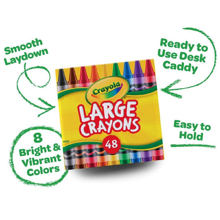 Crayola 48 Pack Large Crayon Deskpack