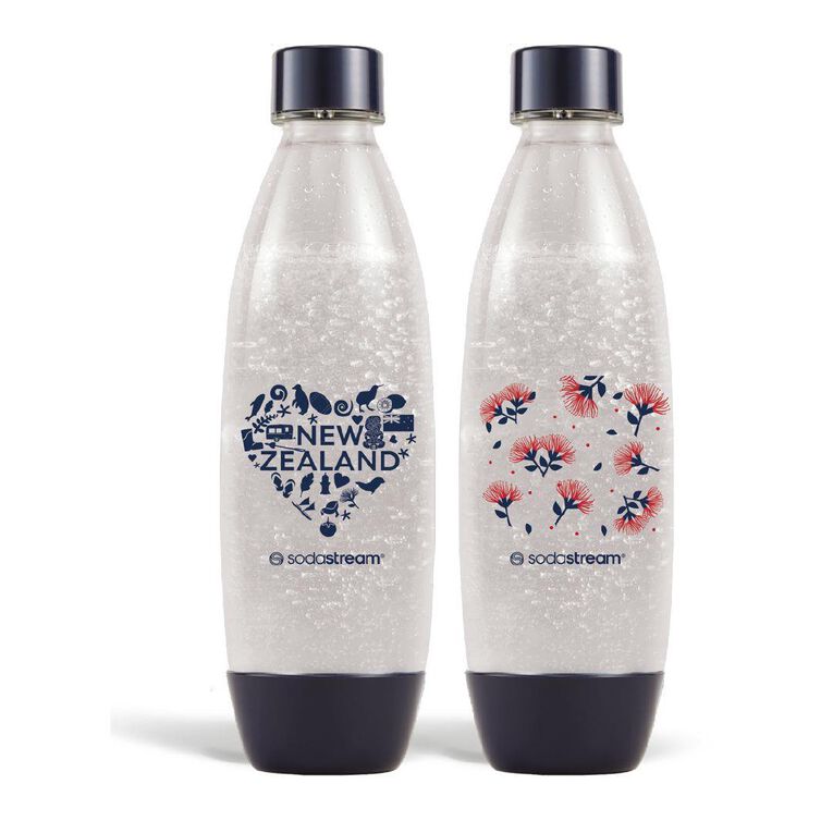 Sodastream 1L Fuse Bottle Twin Pack - Kiwiana Limited Edition