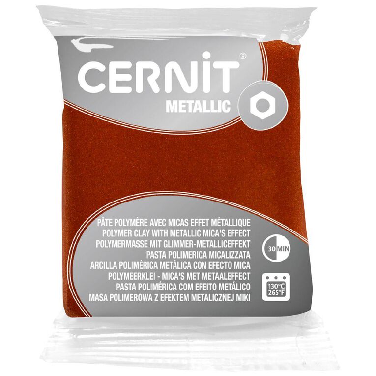 Cernit Polymer Clay Metallic 56g Bronze Bronze