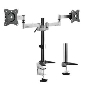 Bracom Aluminium LCD VESA Dual Desk Mount for LCD Screen Size 13-27