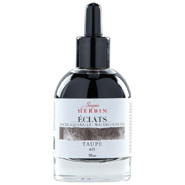 Jacques Herbin Eclats Watercolour Ink 615 Taupe 50ml