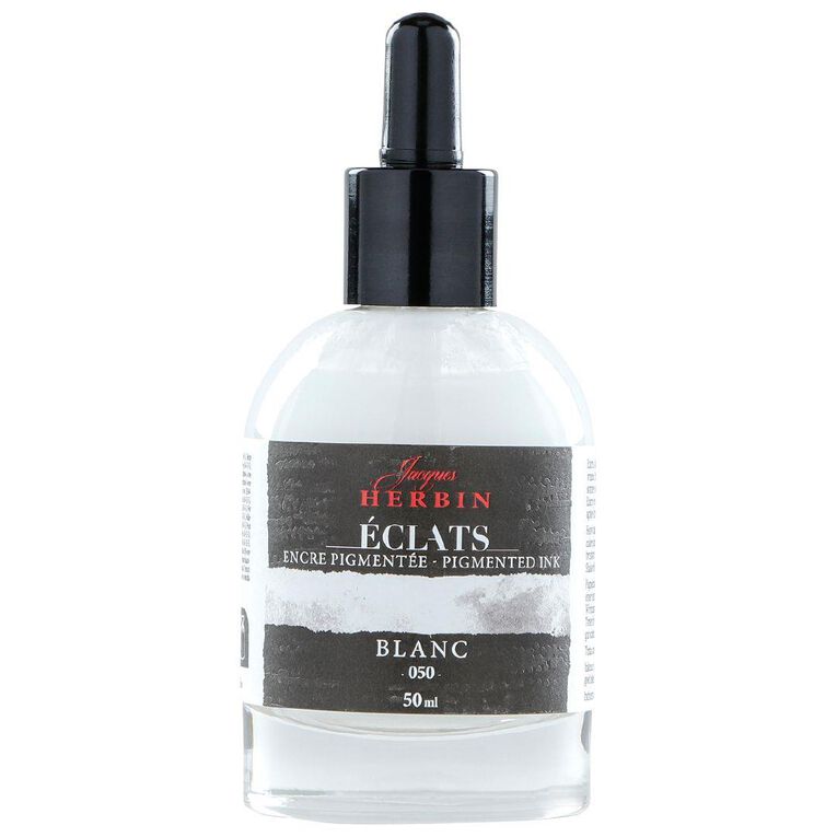 Jacques Herbin Eclats Pigmented Ink White 50ml